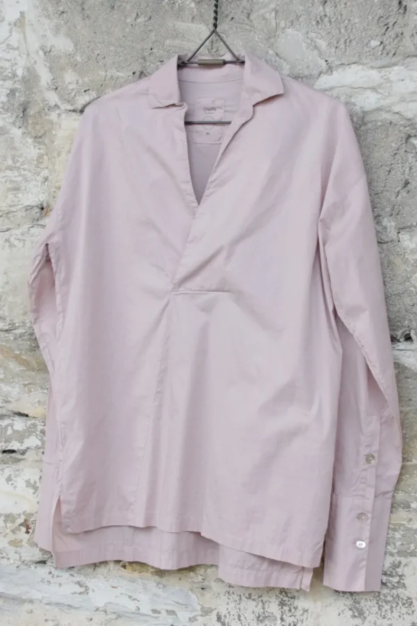 Blusen*by basics Bluse im kastigen Schnitt 13014 in rosa - Baumwolle & Elasthan