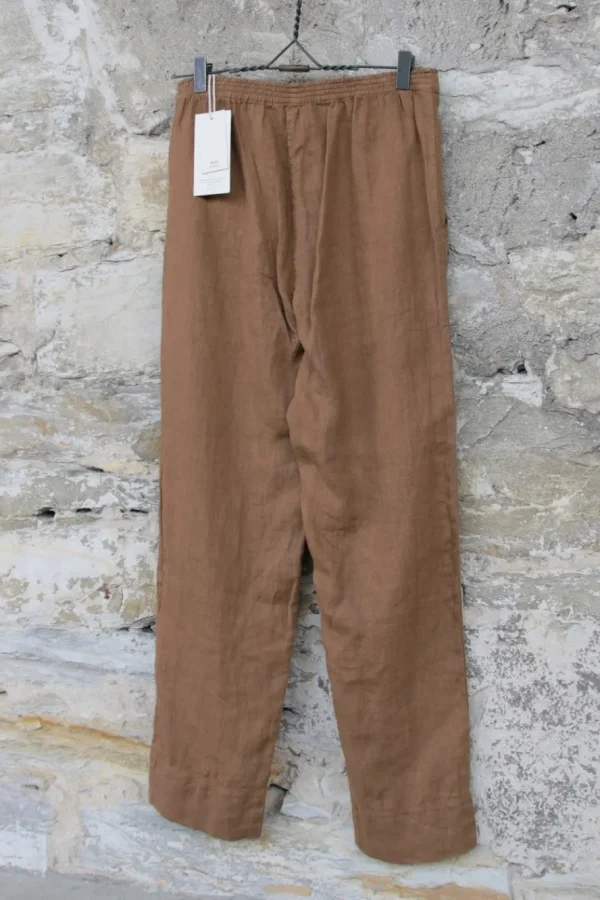 Hosen*by basics Hose im klassischen Schnitt 12013 in camel - supersoftes Leinen