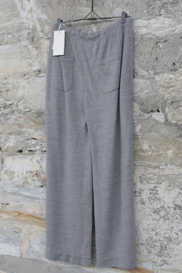 Hosen*by basics Hose im Marlene-Stil 14012 in melange - Wolle & Baumwolle