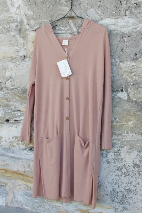 Jacken*by basics Strickjacke 8009 im hellen apricot (nude) - reine, Öko Tex zertifizierte Merinowolle