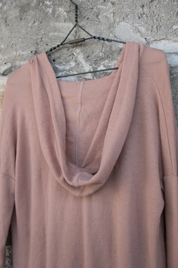 Jacken*by basics Strickjacke 8009 im hellen apricot (nude) - reine, Öko Tex zertifizierte Merinowolle