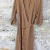 Jacken | Kleider*by basics Wickel-Cardigan/Kleid 12015 in camel - softes Leinen