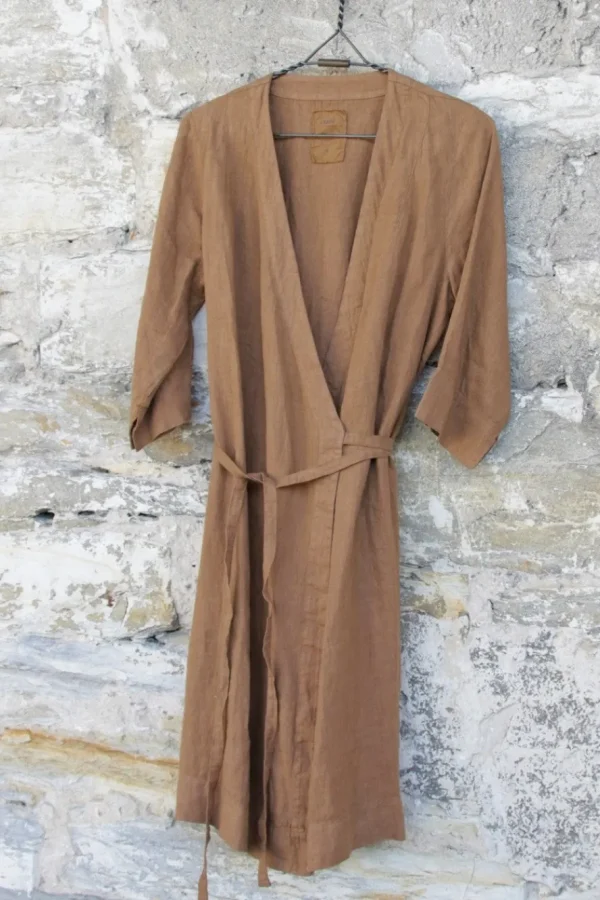 Jacken | Kleider*by basics Wickel-Cardigan/Kleid 12015 in camel - softes Leinen