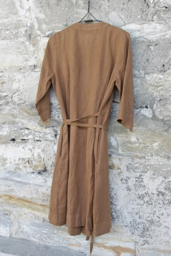 Jacken | Kleider*by basics Wickel-Cardigan/Kleid 12015 in camel - softes Leinen