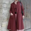 Blusen*Ewa i Walla * Bluse 44105 VALFRIED in burgunder rot (burgundy) - reine Knitterbaumwolle