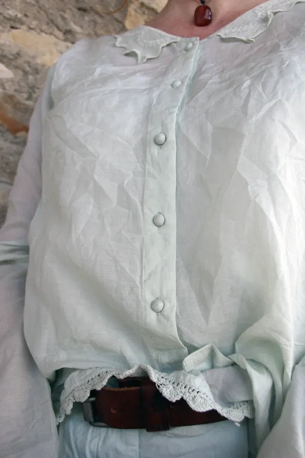 Blusen*Ewa i Walla Bluse AGNA 44123 in zartem mint (soft jade) - Sushi Voile aus Baumwolle und Viskose