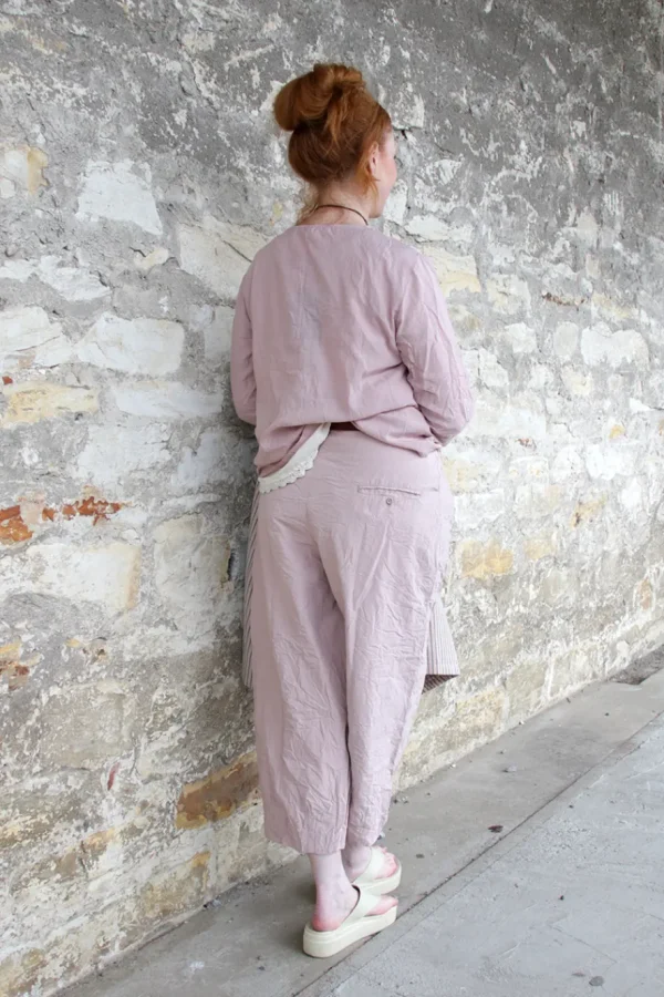 Hosen*Ewa i Walla Hose BOTVI 11425 in rose (pale mauve) - reine Knitterbaumwolle