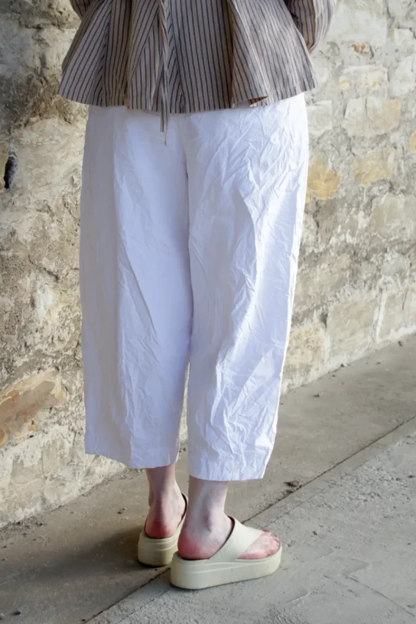 Hosen*Ewa i Walla Hose BOTVI 11425 in weiß (white) - reine Knitterbaumwolle