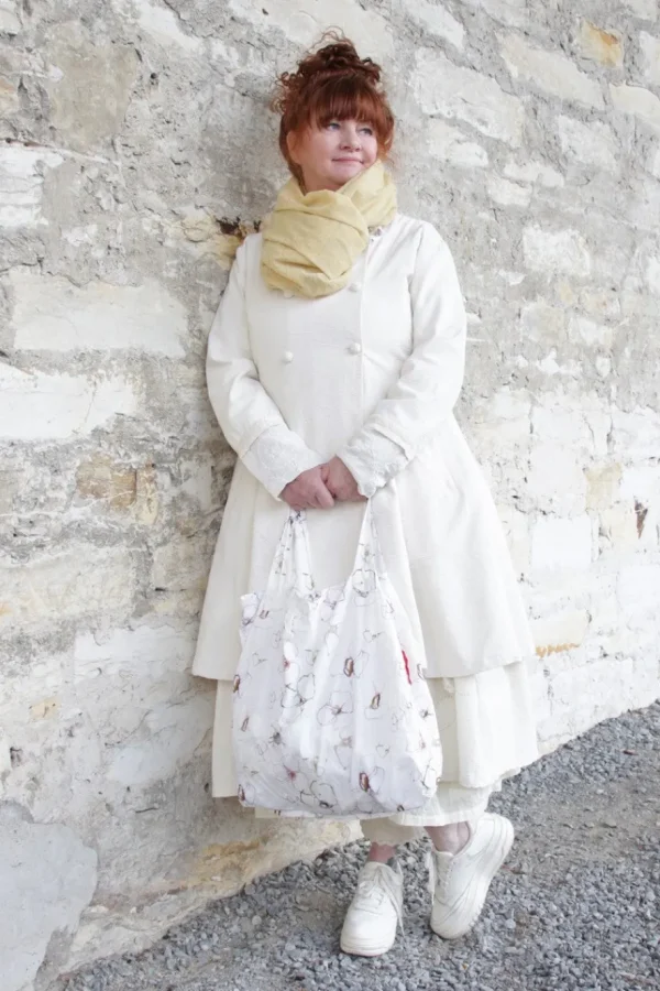 Kleider*Ewa i Walla Kleid 55895 RUBY in cremeweiss (cream) - Seersucker aus reiner Baumwolle