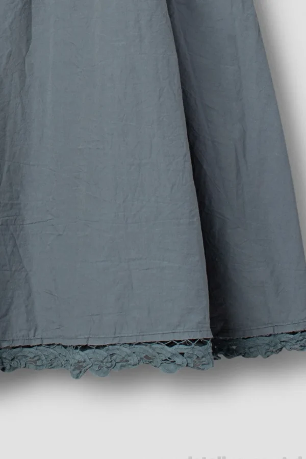 Röcke*Ewa i Walla * Rock 22239 GITTE in blau grau (storm blue) - reine Knitterbaumwolle
