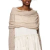 Schal/tuch*Ewa i Walla Schal BESSIE 77611 in beige (sand) - sehr zarter Baby Alpaka mit Merino Wolle