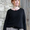 Shirts*Ewa i Walla * Shirt 44987 GISELA in schwarz (black) - softer Jersey aus reiner Baumwolle