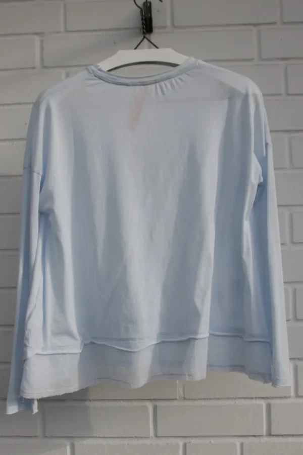 Shirts*Ewa i Walla Shirt 44977 LYDIA in pastellblau (ice blue) - softer Jersey aus reiner Baumwolle