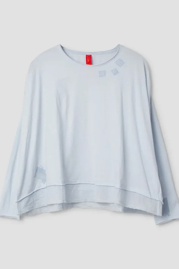 Shirts*Ewa i Walla Shirt 44977 LYDIA in pastellblau (ice blue) - softer Jersey aus reiner Baumwolle