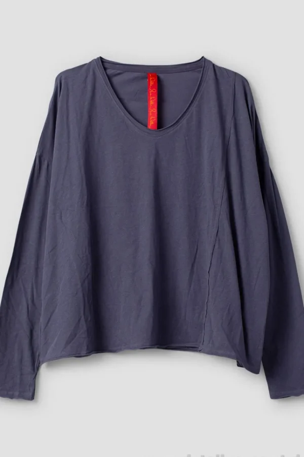 Shirts*Ewa i Walla Shirt ZITA 44146 in blau (blue) - softes Jersey aus reiner Baumwolle