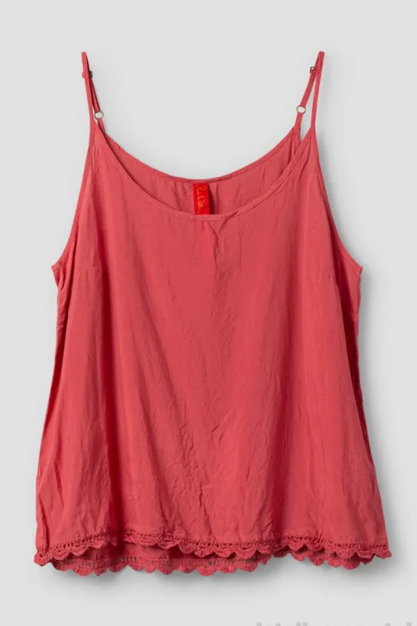 Tops*Ewa i Walla Top NORA 33398 in korallenrot (cerise) - reine Viskose