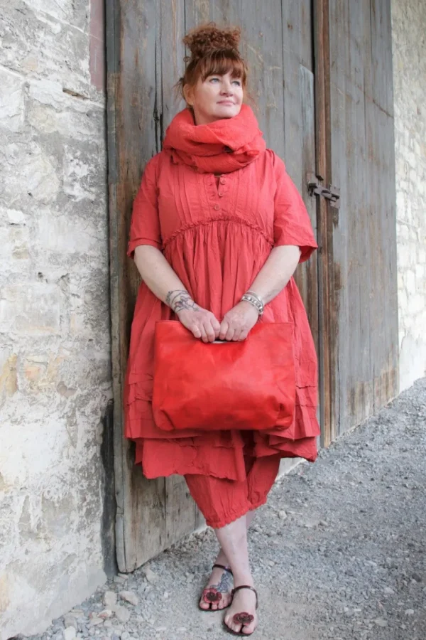 Kleider | Tunika*Ewa i Walla Tunika 44953 AGDA in rosenrot (rose) - reine Knitterbaumwolle