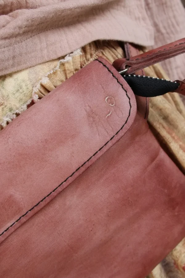 Taschen*FRA.SA Gürteltasche/Crossbody Bag MARSUPIO in rosenholz geölt - supersoftes Leder