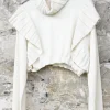 Pullover*Hannes Roether Pullover 211079 in spark/creme - reine, softe Schurwolle