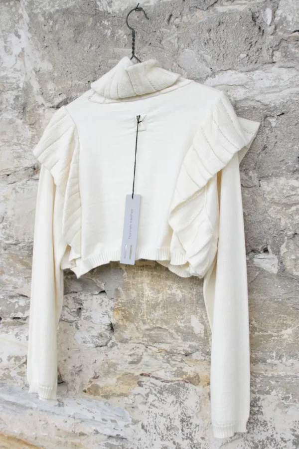 Pullover*Hannes Roether Pullover 211079 in spark/creme - reine, softe Schurwolle