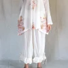 Tunika | Blusen*Les Ours Hemd CAMILA im antiken weiss mit Flowerprint - softe, reine Baumwolle