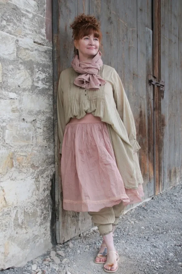 Kleider | Tunika*Les Ours Tunika/Kleid JUJUBE in shabby mint (almond) - zarter Baumwoll-Voile