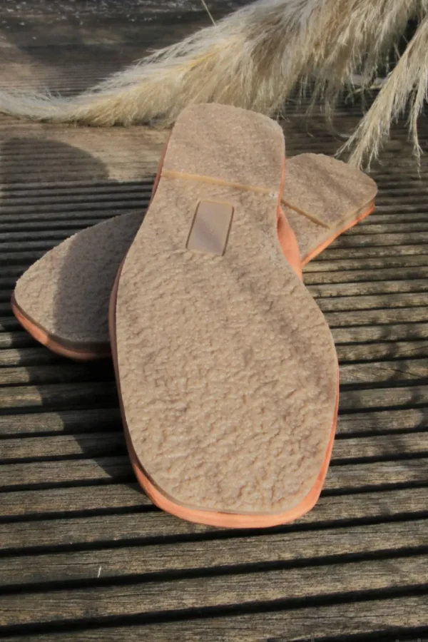 Ballerinas*LOFINA süßer Ballerina 2340 in camelbraun mit Rundumgummi - recyceltes Leder